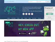 Tablet Screenshot of letsplayconcertos.com